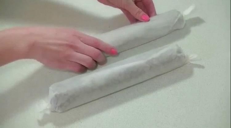 To cook, put the sausage in the refrigerator