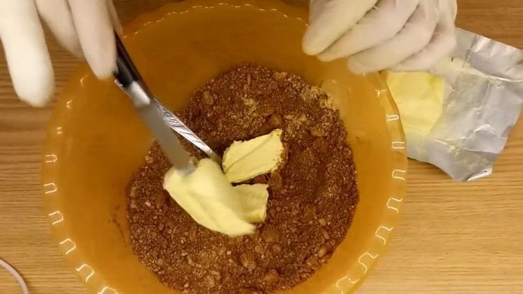 Add oil to make sausages