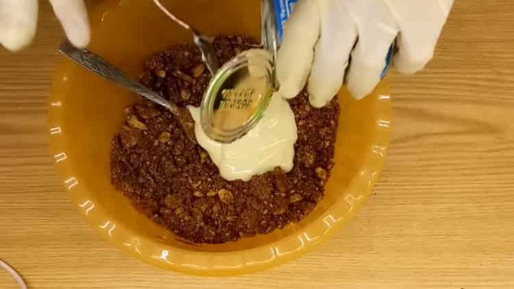 Add condensed milk to cook sausages