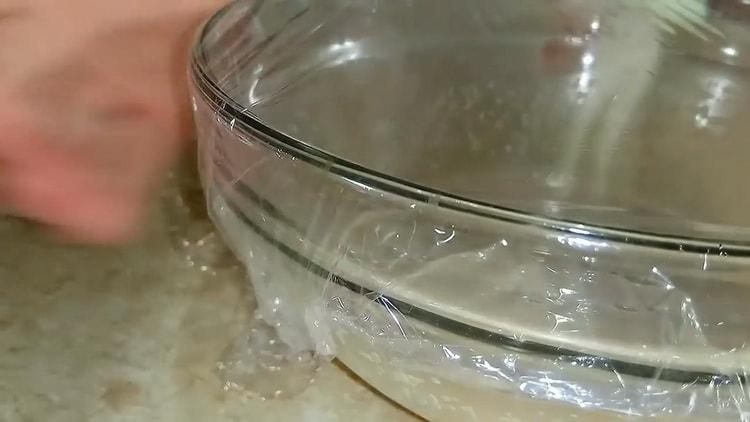 Prepare the ingredients for the dough.