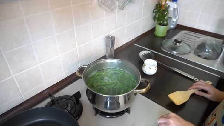 To cook the beans, boil the ingredients