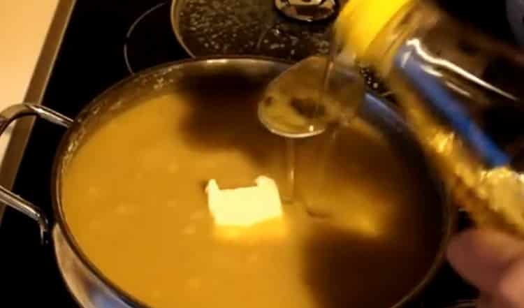 Add butter to make soup