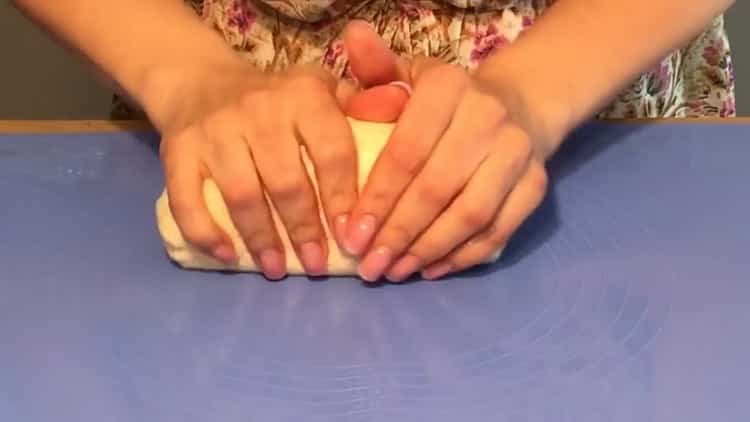 Mix the ingredients to make the dough.