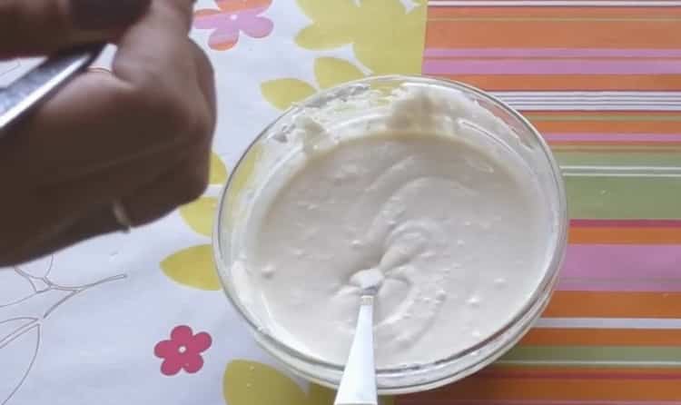 Cooking curd waffles in a multi-bakery