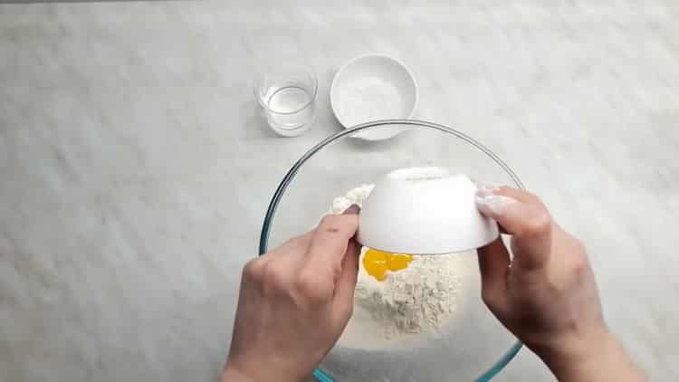 Prepare the ingredients for the dough.