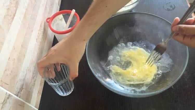 Prepare the ingredients for the dough.