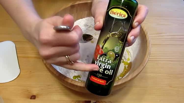 Prepare the ingredients for the pizza dough.