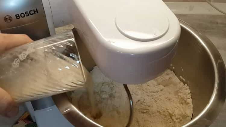 Prepare the ingredients for the dough.