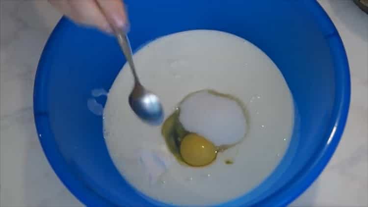 To prepare the kefir dough, prepare the ingredients