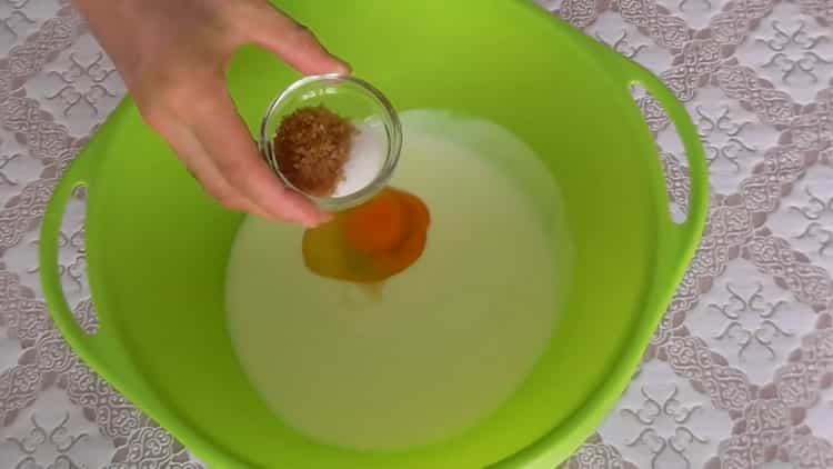 make quick pizza dough on kefir