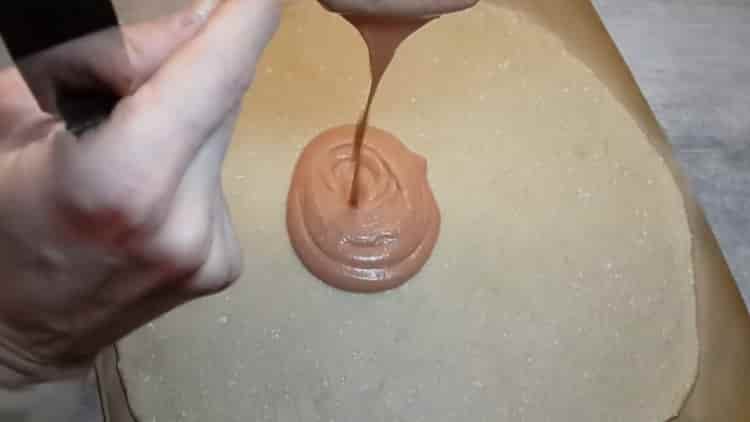 To make pizza, coat the dough with sauce