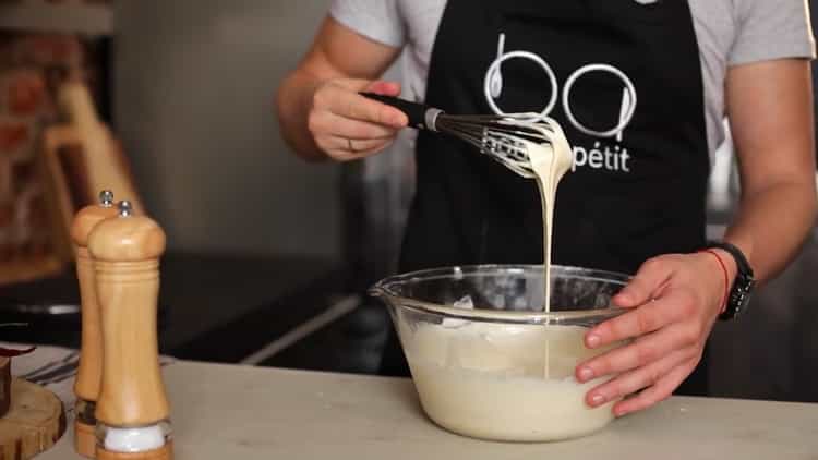 To prepare the dough, prepare everything you need