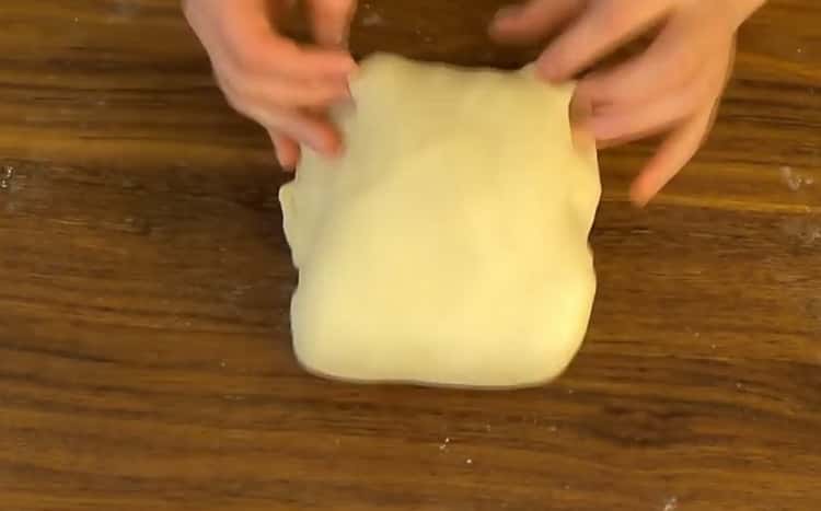 Pizza dough on sour cream according to a step by step recipe with photo