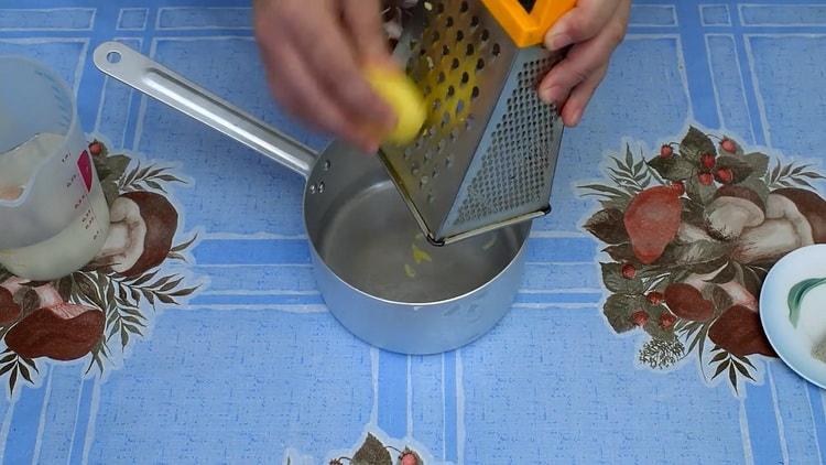 Cooking the dough on the broth