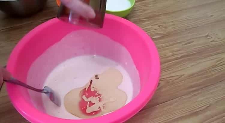 Add butter to prepare the dough.