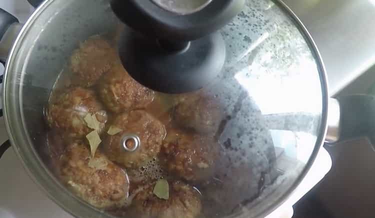For cooking meatballs, chill out under the lid