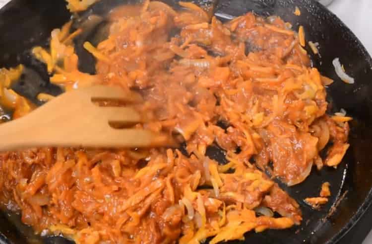 Add tomato paste to cook meatballs