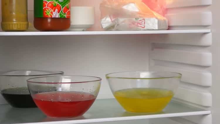 To make a jelly cake, prepare the ingredients