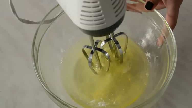 Beat whites to make a cake