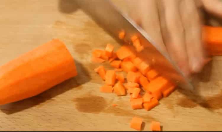 Prepare the ingredients for cooking.