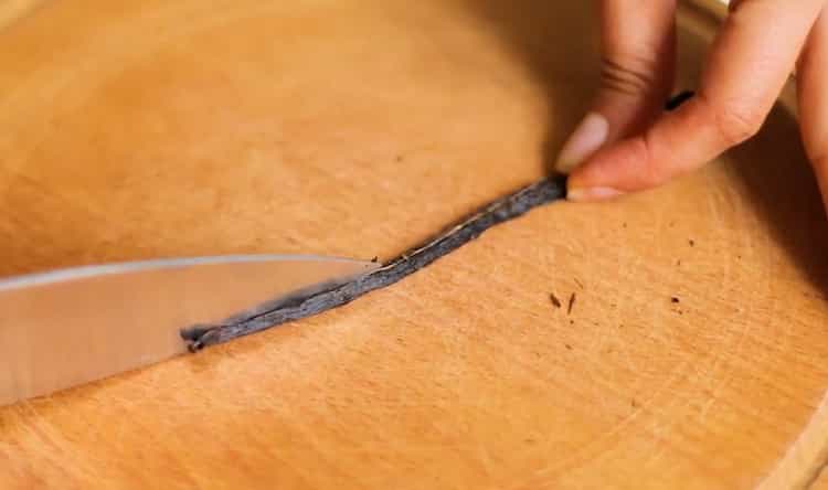 To make pistachio ice cream, prepare the vanilla