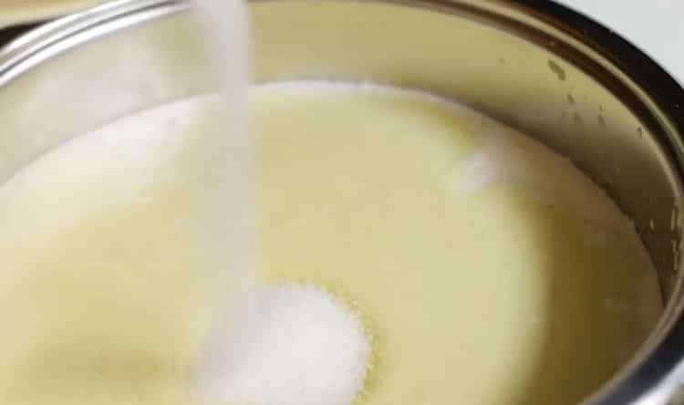 To make pistachio ice cream, add sugar