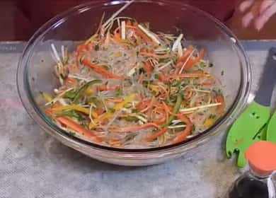 Delicious fungoza with vegetables - ideal for those who follow a healthy diet 🍜