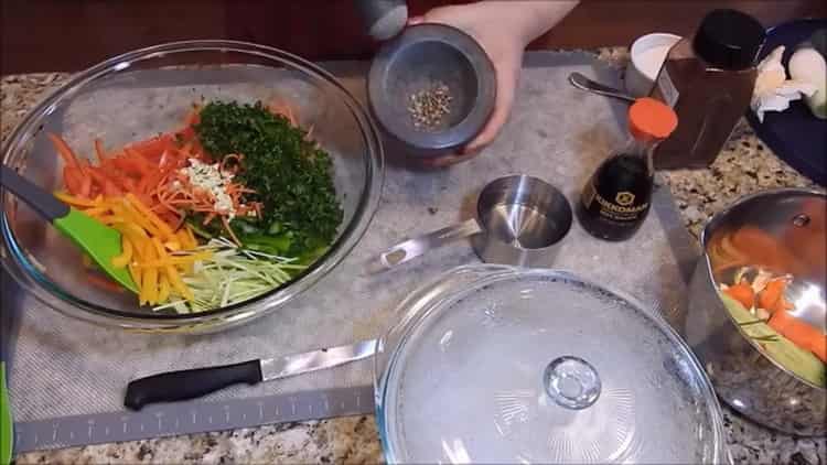 For spices, prepare spices