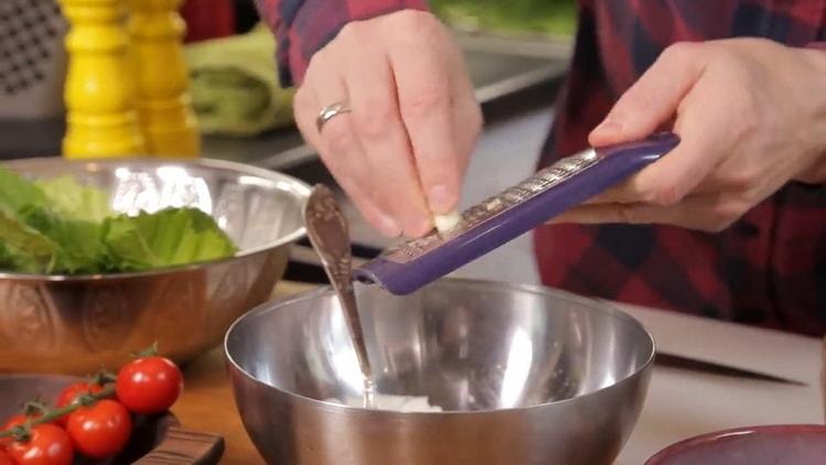 Prepare the ingredients for Caesar