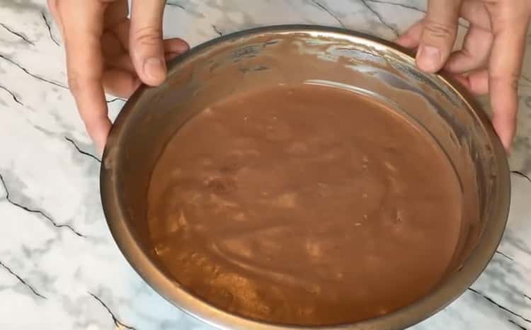 Chocolate ice cream step by step recipe with photo
