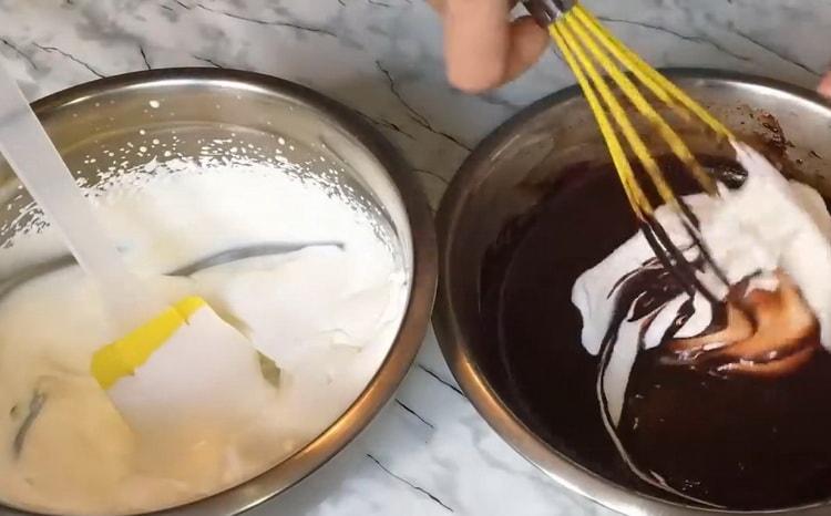 Combine the ingredients to make ice cream.