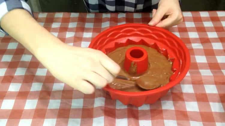 To make a cupcake, prepare a mold