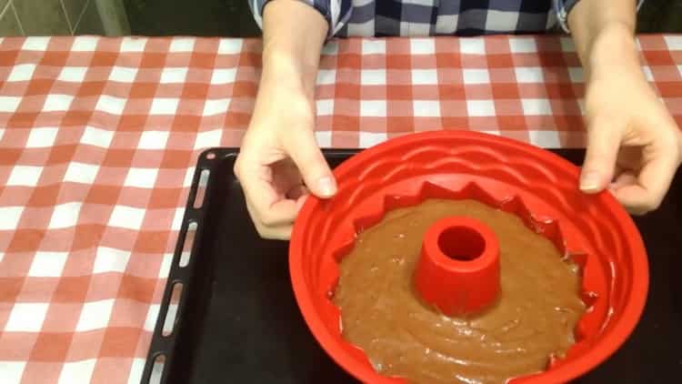 Preheat the oven to make a cupcake