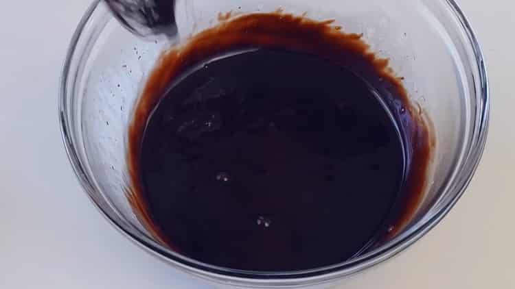 To make chocolate mousse, prepare the ingredients
