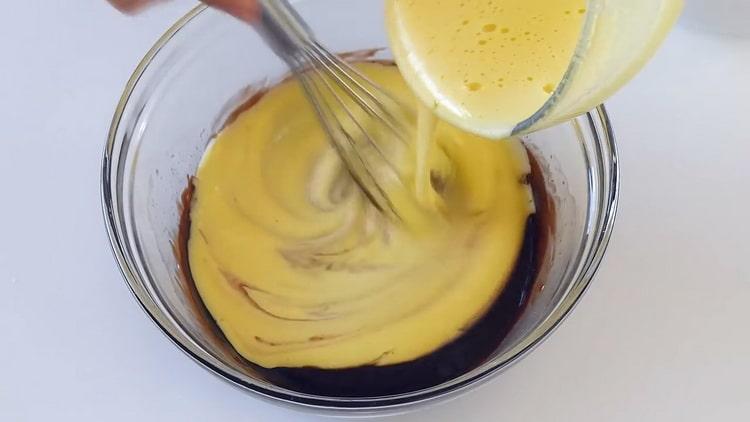 Combine the ingredients to make chocolate mousse