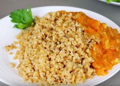 Preparing a side dish for cabbage rolls from bulgur 🥣
