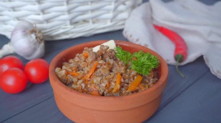 Appetizing buckwheat is merchant-ready.