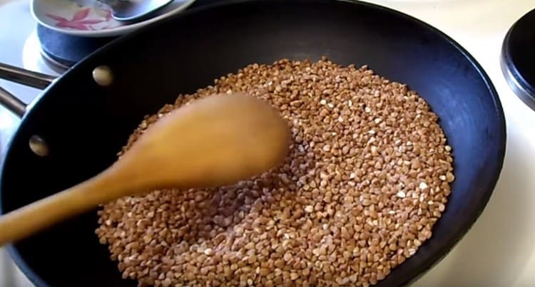 First, fry dry cereals in a pan.