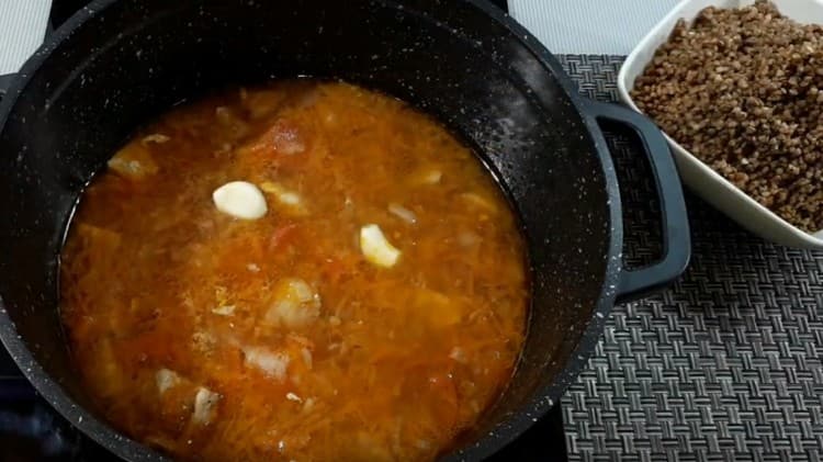 Add salt and garlic for flavor.