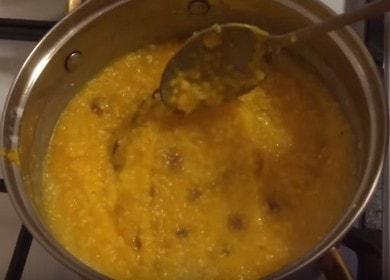 We prepare delicious corn porridge with pumpkin according to a step-by-step recipe with a photo.