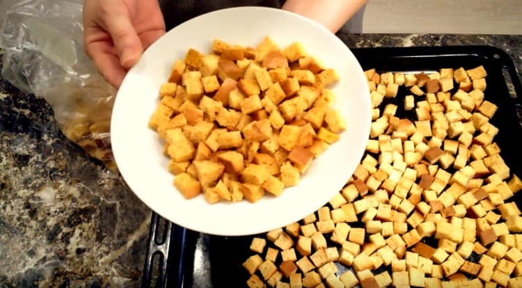 Our rusks in the oven are ready.