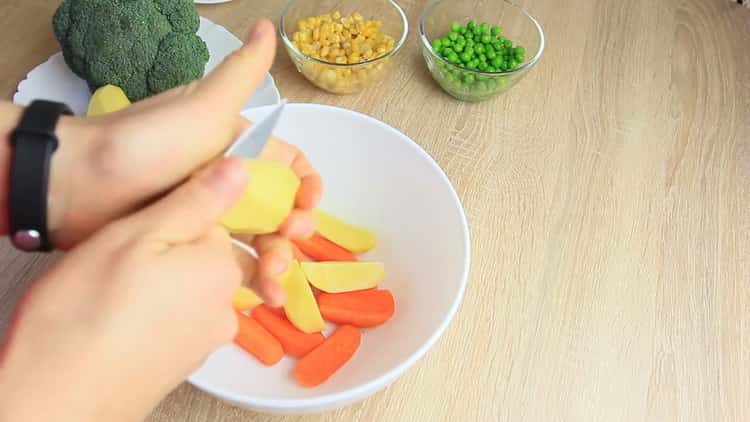 For cooking, prepare the ingredients