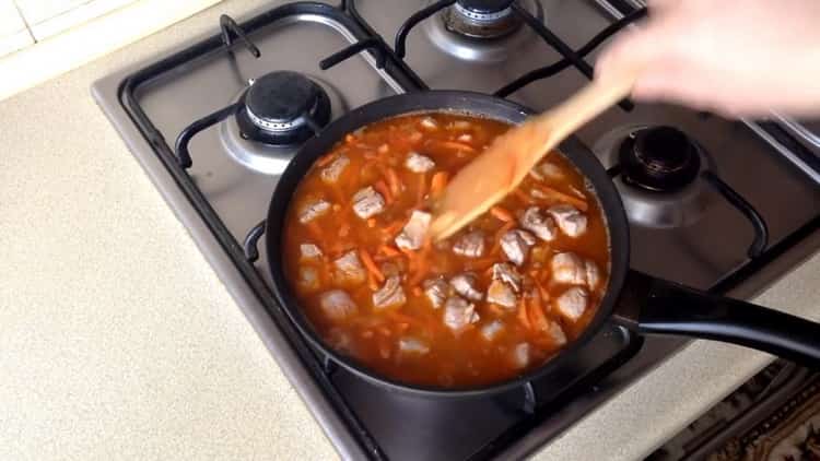 Add water to cook