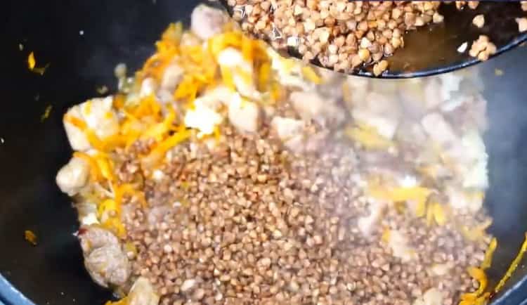 To make buckwheat, add buckwheat