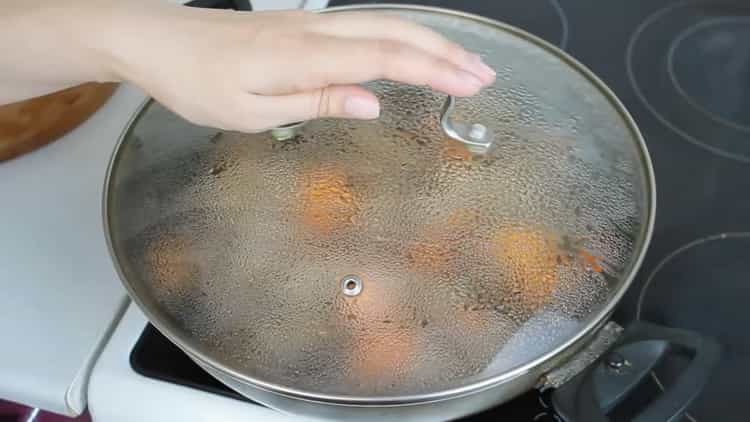 To cook, chill under the lid