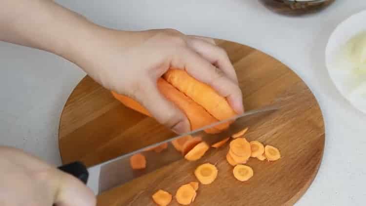 For cooking, chop carrots