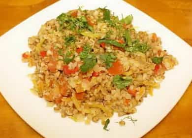 Buckwheat with vegetables in a slow cooker according to a step by step recipe with photo