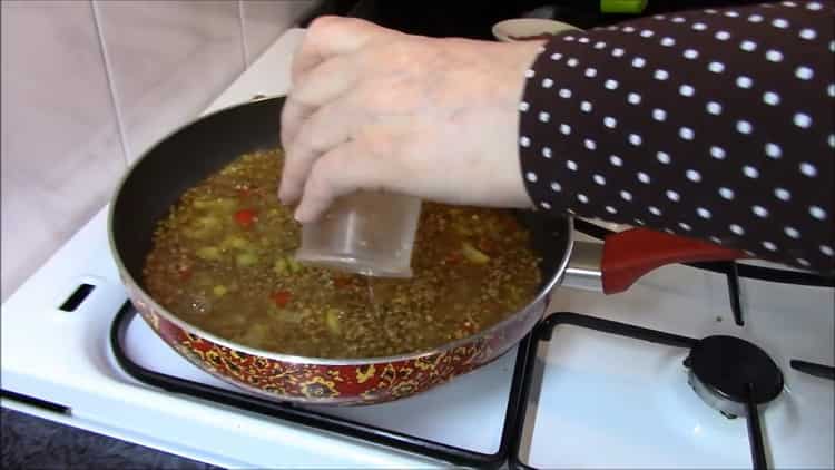 To make buckwheat, add water