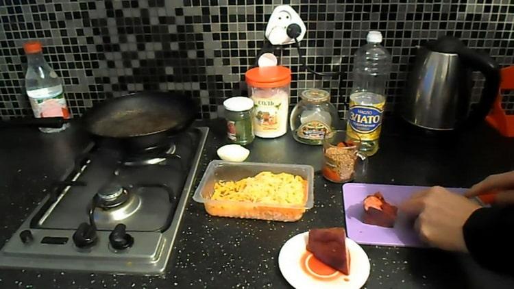 Cooking buckwheat with liver