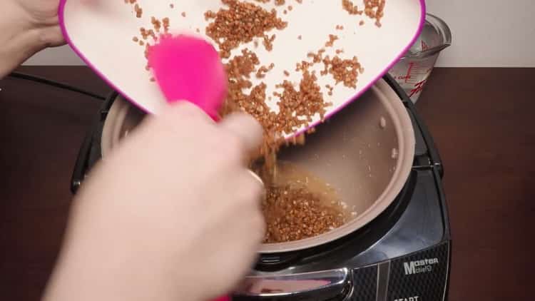 To prepare buckwheat, prepare the ingredients